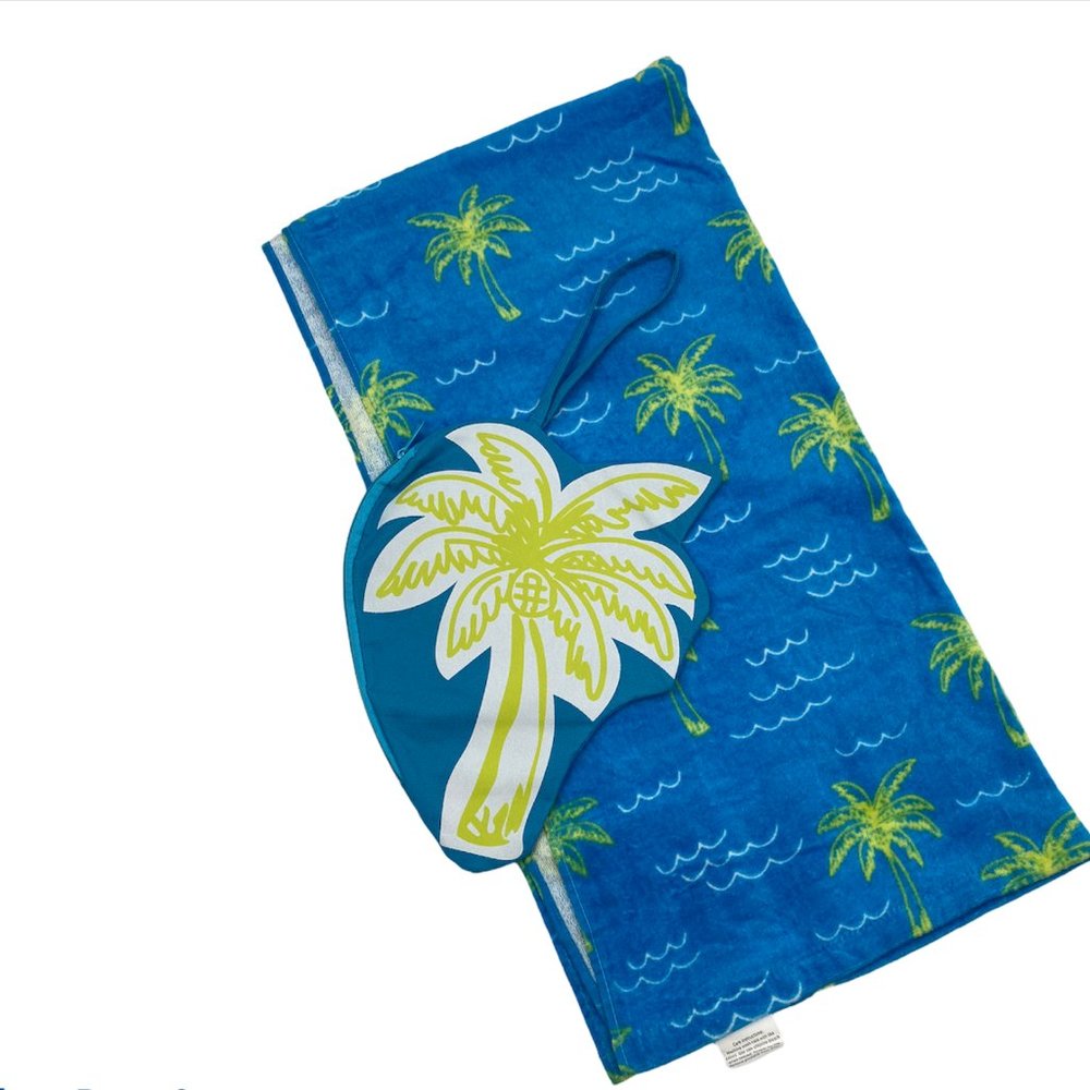 Sun & Sky Tropical beach Towel.New,color : Blue
